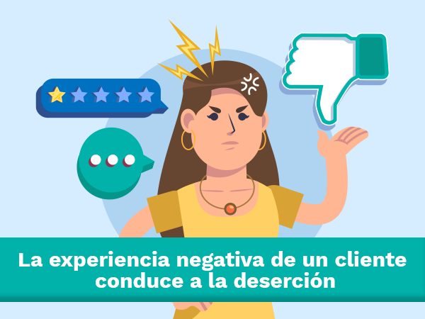 experiencia negativa del cliente